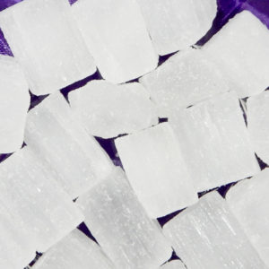 Selenite 1-Inch Cubes (Satin Spar)