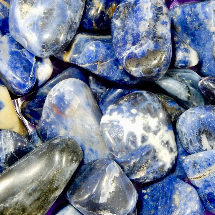 Sodalite Healing Stones | Peace + Truth + Self-Esteem + EMF Protection