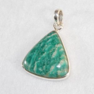 Amazonite Triangle Pendant