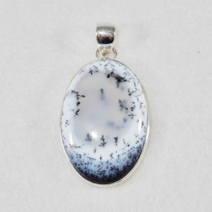 Dendrite Opal Oval Pendant