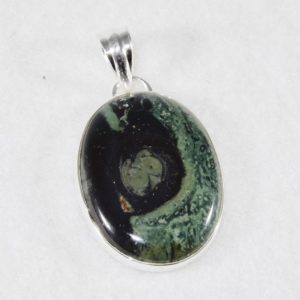 Star Galaxy Jasper Oval Pendant