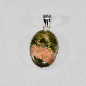 Unakite Oval Pendant