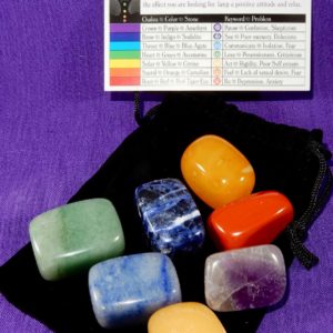 Chakra Balancing Kit with Drawstring Bag - Moon Soul Magic