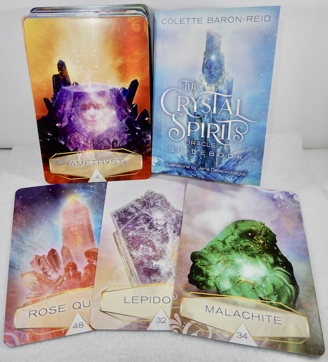 Blue The Crystal Spirits Oracle Cards - 13.5 cm x 10 cm (58 Card Deck) -  Unique Guidance