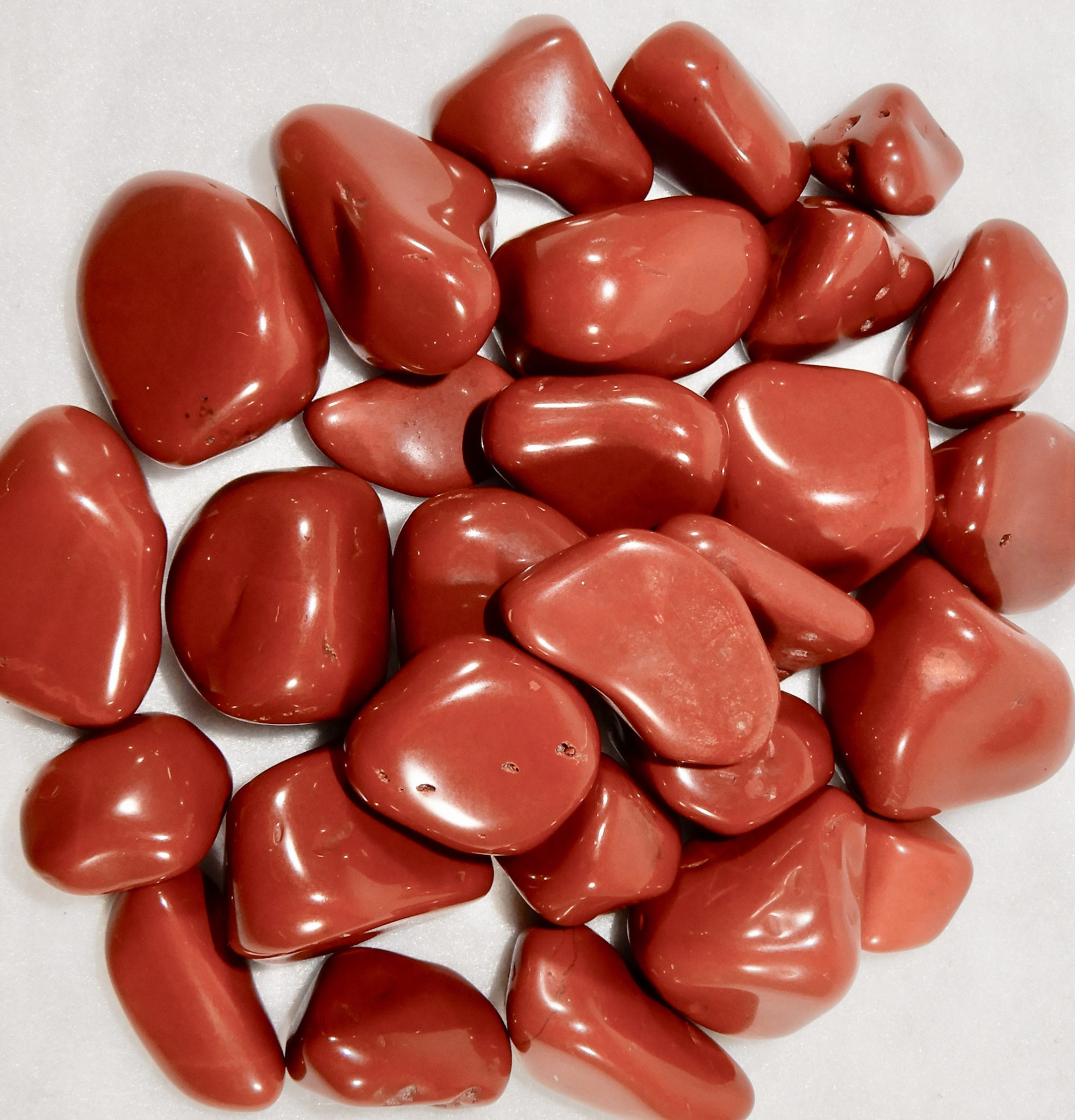 Red Jasper Tumbled Stones | Grounding + Strength + Vitality + Protection