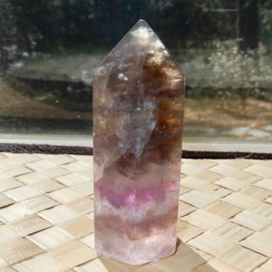fluorite clear pink point
