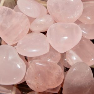 rose quartz small heart