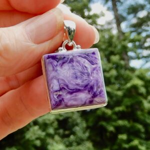 Charoite Square Pendant