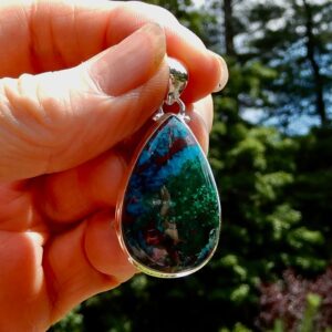 Chrysocolla Tear Pendant