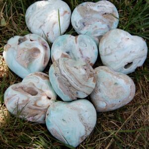 Sea Foam Med Hearts