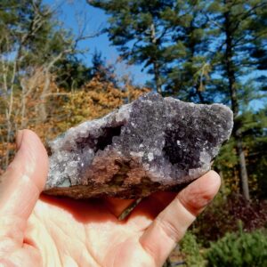 Amethyst Druzy with Banded Agate