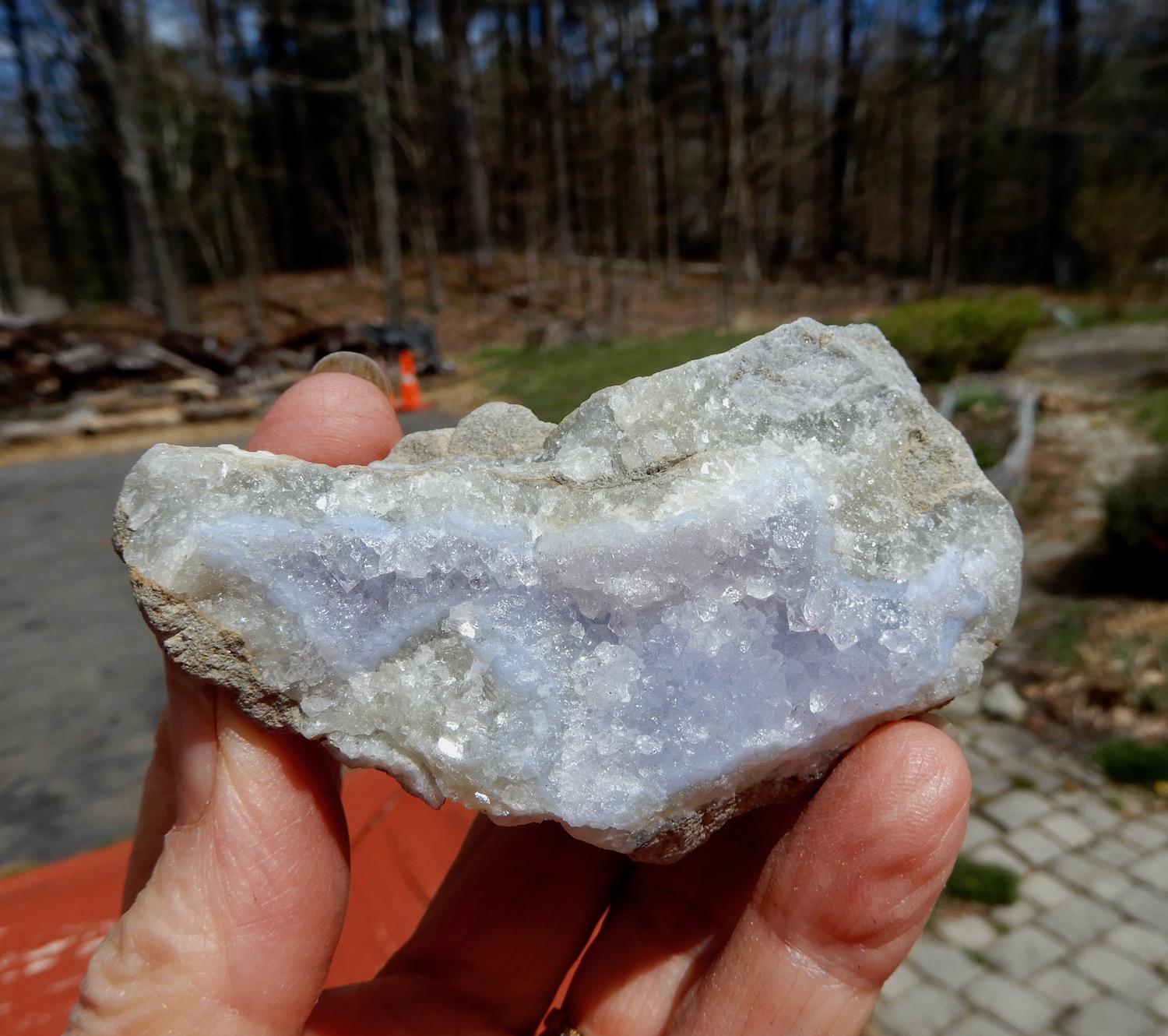 Chalcedony Raw Crystal Cluster - MOON SOUL MAGIC