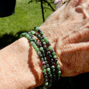 Ruby Zoisite 4mm bracelet