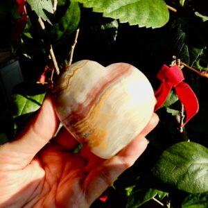 Strawberry Calcite Heart Med