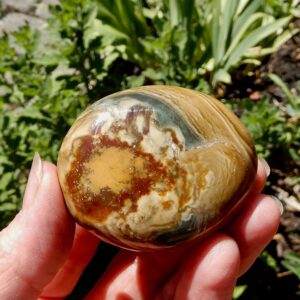 Polychrome Jasper Oval Palm Stone
