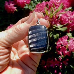 Hypersthene Rectangle Pendant