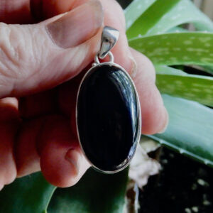 Black Onyx Oval Pendant
