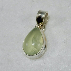 Prehnite Petite Teardrop Pendant