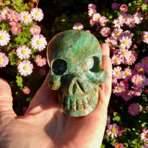 Chrysocolla Lg Skull