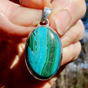 Azurite:Mal Oval Pend