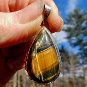 Tiger Eye LongTear Pend