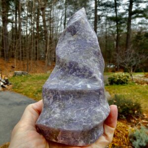 Lepidolite Tall Flame