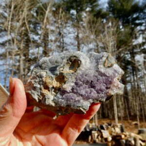 Amethyst Raw on Matrix1