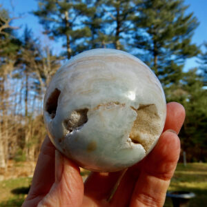 Blue Calcite Sphere1