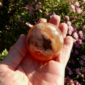 Flower Agate Sphere1