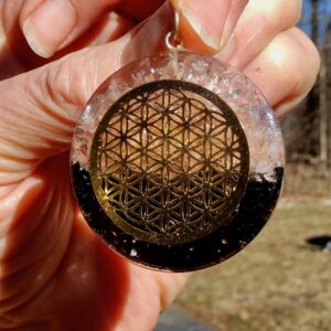 Orgonite Flower Pendant