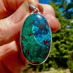 Chrysocolla Large Oval Pendant