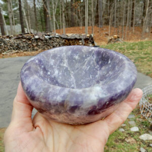 Lepidolite Round Bowl2