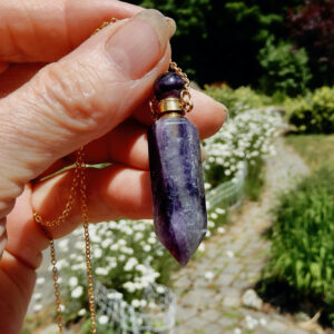 Fluorite Bottle Necklace