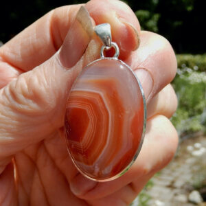 Carnelian Lg Oval Pendant