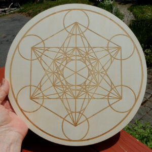 Metatron Crystal Grid Wooden Board