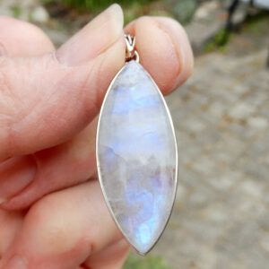 Moonstone Flashy Marquise Pendant