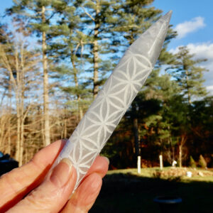 Selenite Celtic Wand2