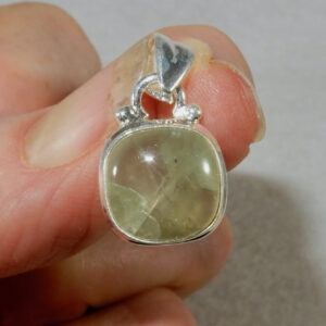 Prehnite Square Pendant