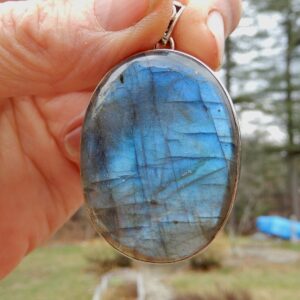 Labradorite Lg Oval Pendant