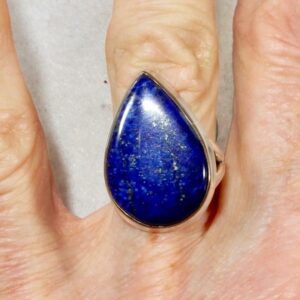 Lapis Teardrop Ring