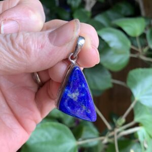 Lapis Triangular Pendant