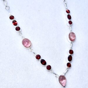Pink Tourm Garnet Necklace6