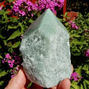 Aventurine Half-Polished Point1