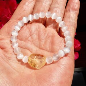 Selenite Citrine Bracelet3