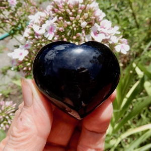 Obsidian Puffed Heart