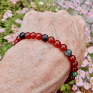 Carnelian Ruby Zoisite Bracelet