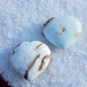 Caribbean Blue Calcite Small Heart3