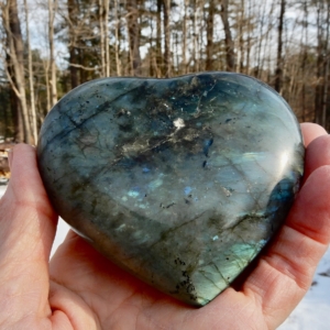 Labradorite Large Heart