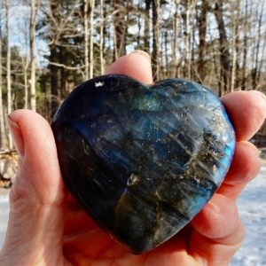 Labradorite Small Heart7