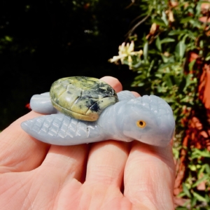 Angelite and Serpentine Sea Turtle 3
